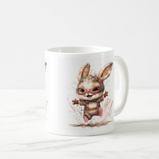 Mug Happy Bunny Classic Mug, 11 oz (Devant droit)