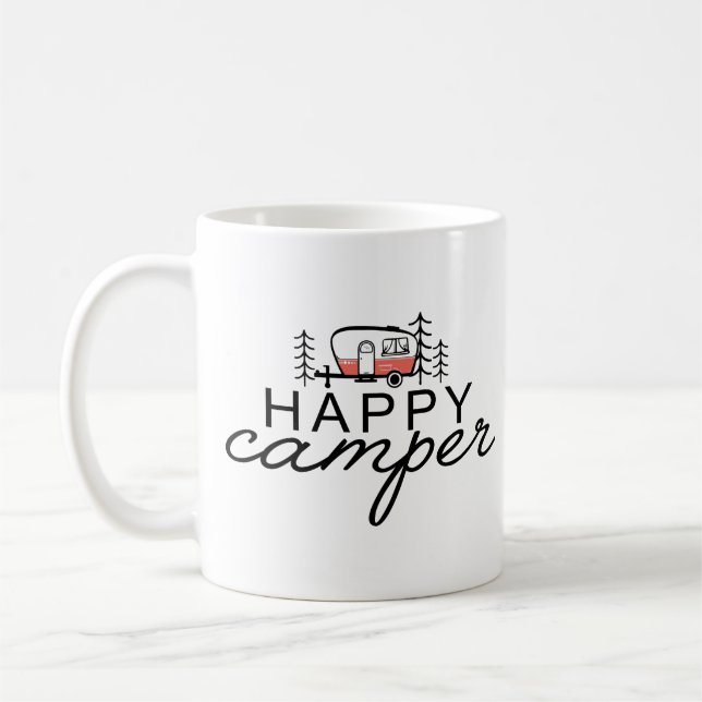 Mug Happy Camper Camping (Gauche)