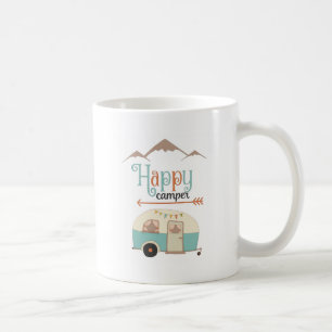 Mug Happy Camper Cute Retro RV