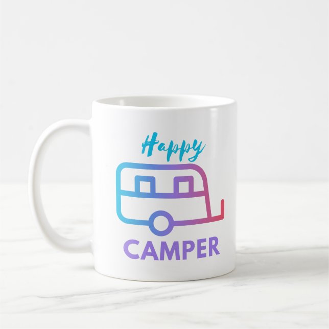 Mug Happy Camper Pull Derrière L'Aventure (Gauche)