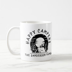 Mug Happy Campers Nom de famille Camping Trip