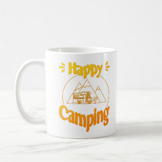 Mug Happy Camping - Joyeux design graphique