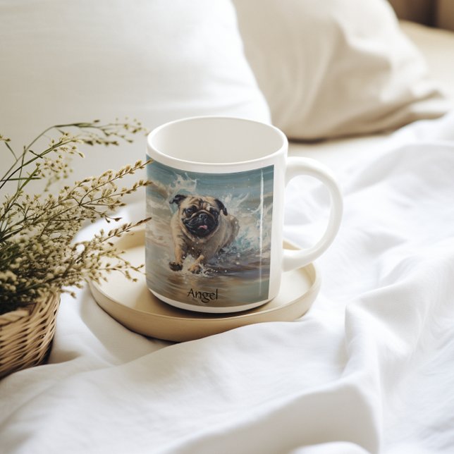 Mug Happy Carlin at the Beach personnalisable (Créateur téléchargé)