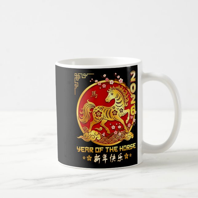 Mug Happy Chinese Lunar New Year Horse Zodiac Year Of  (Droite)