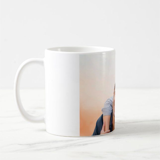 Mug Happy Couple Photo classic mug- Personalized  (Gauche)