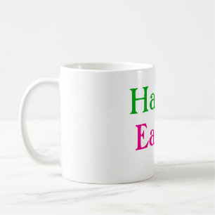 Mug Happy easter boho vert rose enfants ajouter nom ti