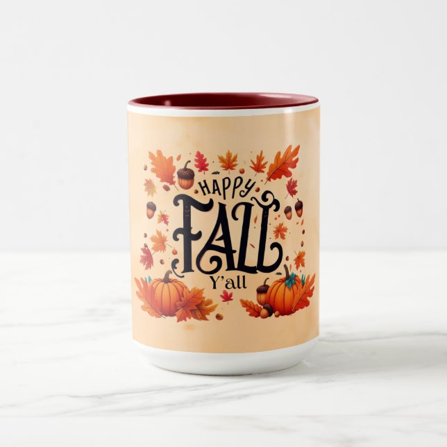 Mug Happy Fall Y'all classique (Centre)