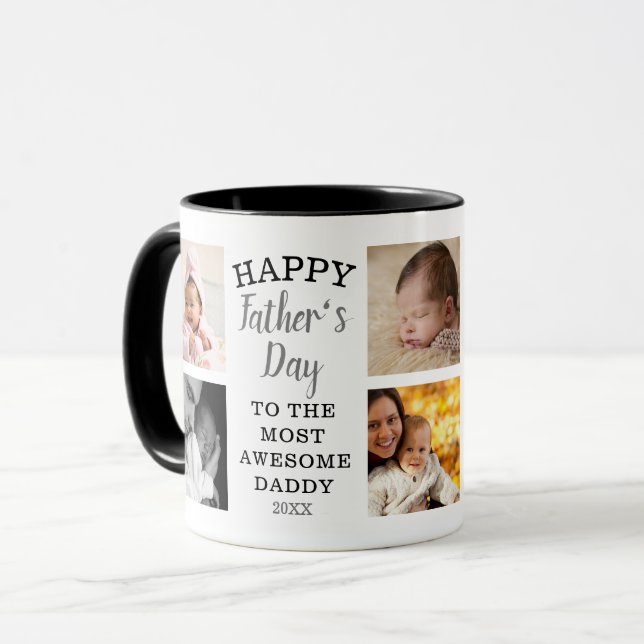 Mug Happy Fête des pères Awesome Daddy 8 (Devant gauche)