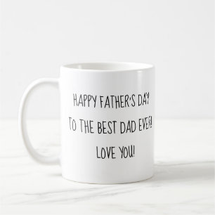 Mug happy fête des pères souhaite une calligraphie amu