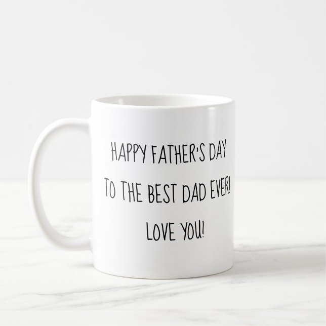 Mug happy fête des pères souhaite une calligraphie amu (Gauche)