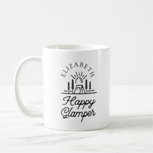 Mug Happy glamper monogramme