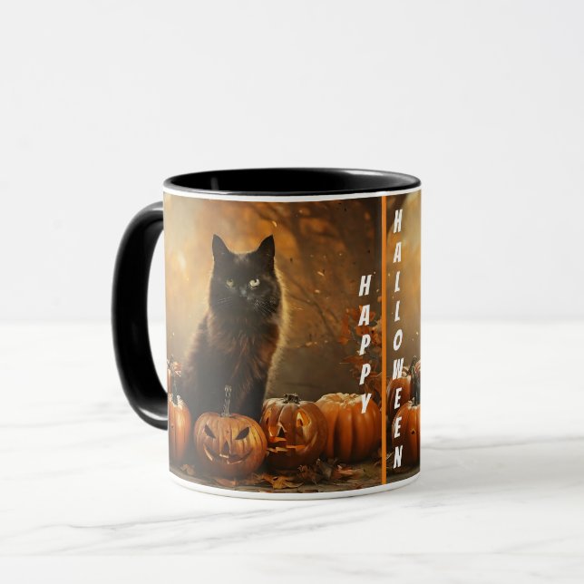 Mug Happy Halloween Black Cat Collection (Devant gauche)