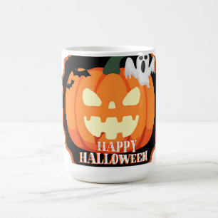 Mug Happy Halloween Citrouille & Chats Orange T-Shirt
