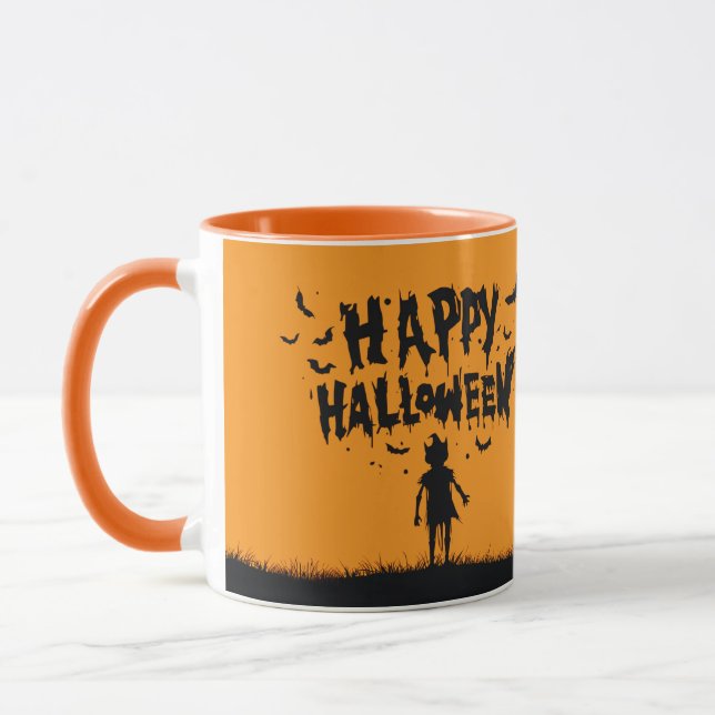 Mug Happy Halloween:Mug with Mysterious Silhouette (Gauche)