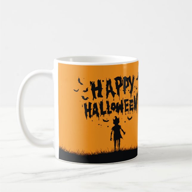 Mug Happy Halloween:Mug with Mysterious Silhouette (Gauche)