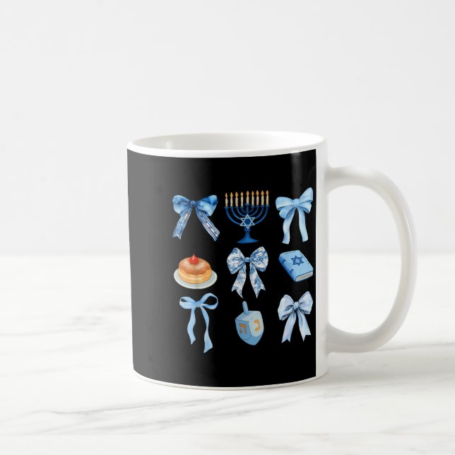 Mug Happy Hanukkah Coquette Bow Chanukah Jewish Women  (Droite)