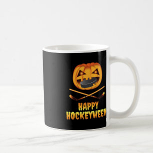 Mug Happy Hockeyween Citrouille de hockey manger Puck 