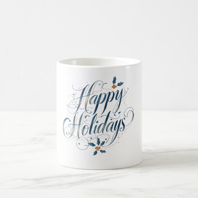 Mug Happy Holidays Merry Christmas Family New Year (Centre)