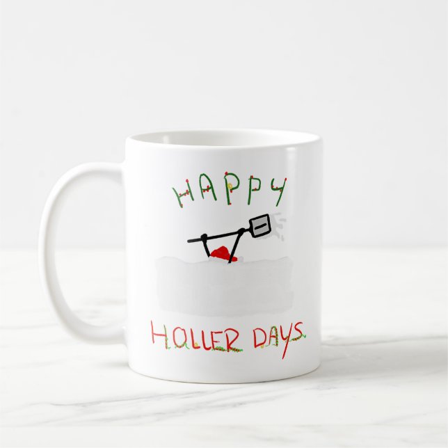 Mug Happy Hollerdays 5 - Rasage de neige. (Gauche)