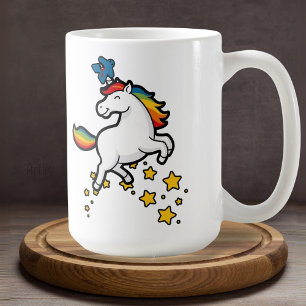 Mug Happy Horror Rainbow Unicorn Meeple Board Jeu