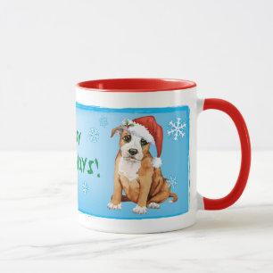 Mug Happy Howlidays Staffordshire Bull Terrier
