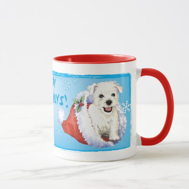Mug Happy Howlidays Westie (Droite)