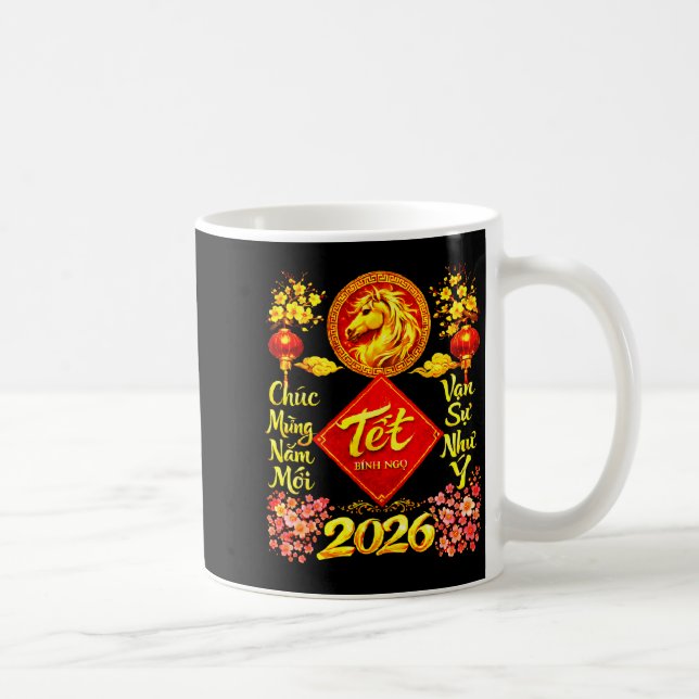 Mug Happy Lunar New Year 2026 Year Of The Horse Tet Ng (Droite)