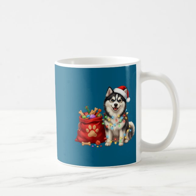 Mug Happy Msky Christmas Lights Dog Mom Msky  (Droite)