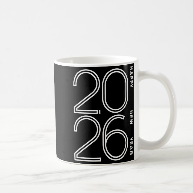 Mug Happy New Year 2026 Celebration Eve Party Men Wome (Droite)