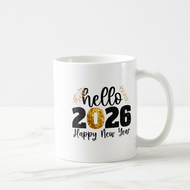 Mug Happy New Year 2026 New Year Party Friends Family  (Droite)