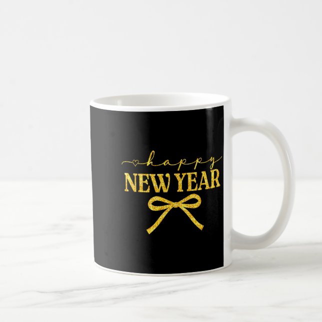 Mug Happy New Year Coquette Bow New Year Party Family  (Droite)