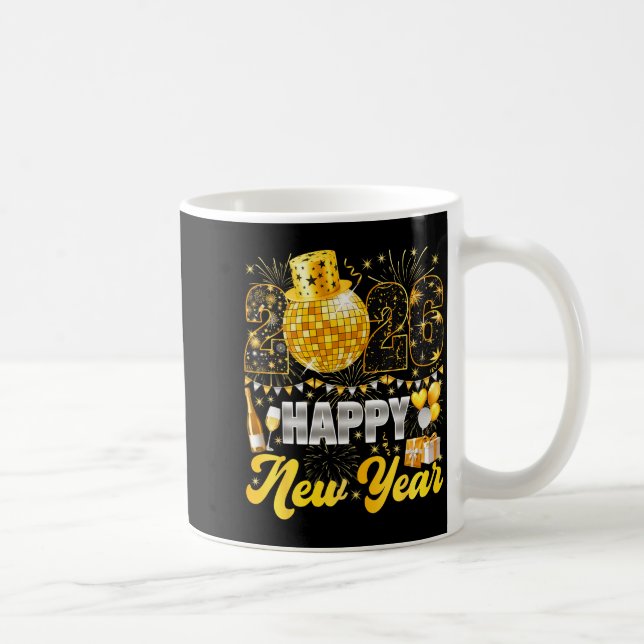 Mug Happy New Year Party 2026 Balloon Family Matching  (Droite)