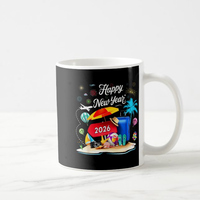 Mug Happy New Year Party 2026 Family Matching Vacation (Droite)