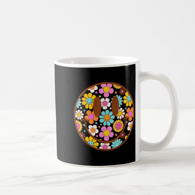 Mug Happy Retro Daisy Smile Face Preppy Aesthetic Men  (Droite)