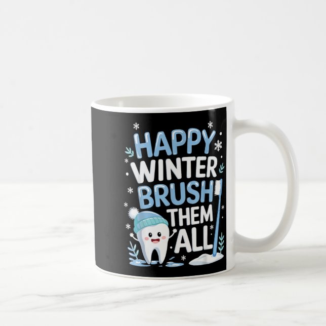 Mug Happy Winter Bruhem All Teeth Dental Dentist Chris (Droite)