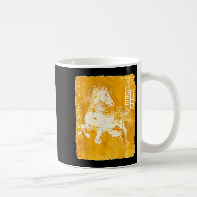 Mug Happy Zodiac Horse Chinese Lunar New Year 2026 Sta (Droite)