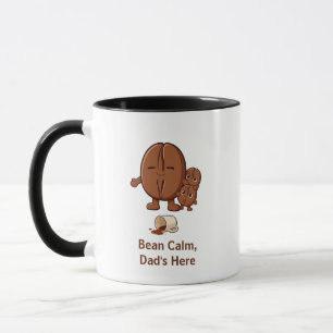 Mug Haricot calme mignon café famille Fête des Pères