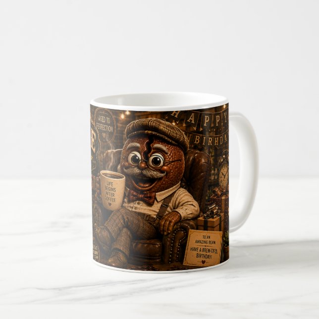 Mug Haricot Vintage (Devant droit)