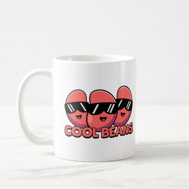 Mug Haricots cool ! Cute Kidney Bean Pun (Gauche)