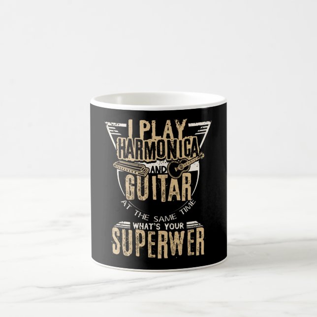 Mug Harmonica Et Guitare (Centre)