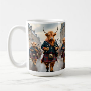 Mug Harmonie des Highlands : groupe de vaches highland