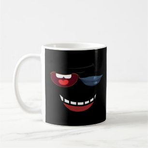 Mug Harmonie des lèvres et des dents : Design Emoji un