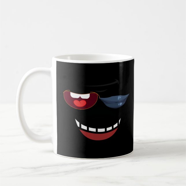 Mug Harmonie des lèvres et des dents : Design Emoji un (Gauche)