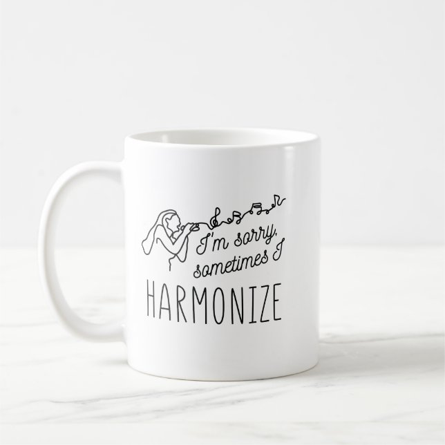 MUG HARMONISER CHANTER JE SUIS DÉSOLÉ, PARFOIS J'HARMO (Gauche)