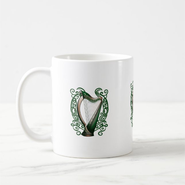 Mug Harp de Trèfle Irlandais (Gauche)