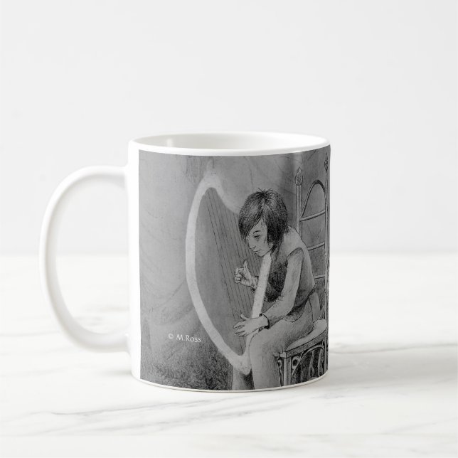 Mug Harpe de clair de lune, jouée pour le roi de (Gauche)
