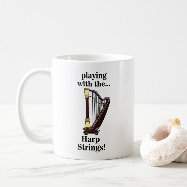 Mug Harpe musicale Instrument Harpe (Avec donut)