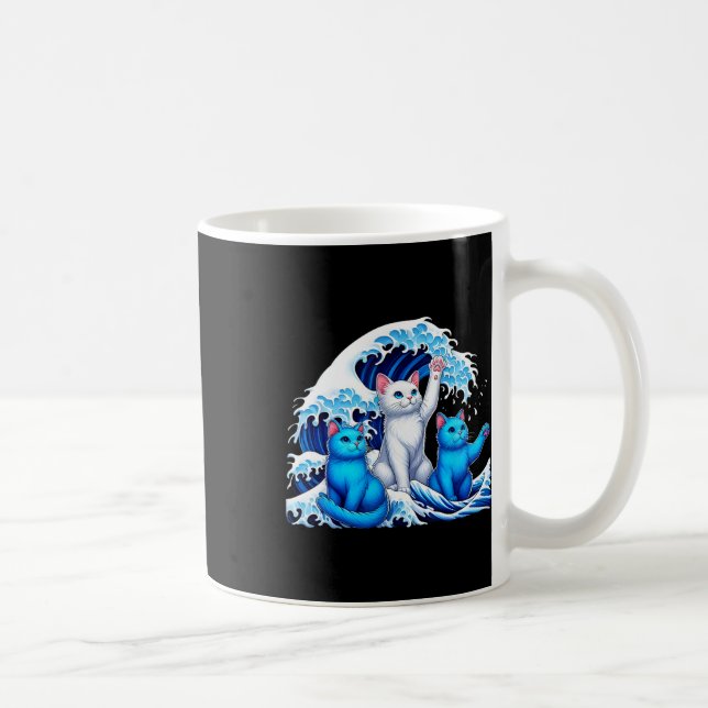 Mug Harris Blue Cats Wave Funny Pour Les Propriétaires (Droite)