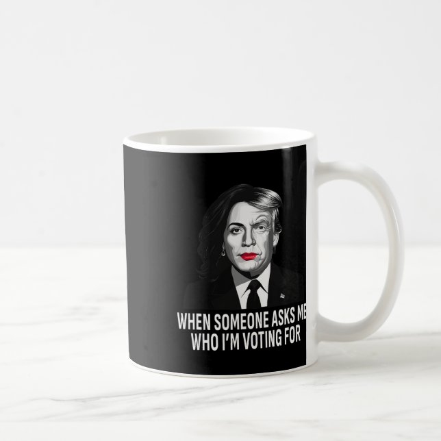 Mug Harris Contre Donald Trump Mème Électoral Drôle (Droite)