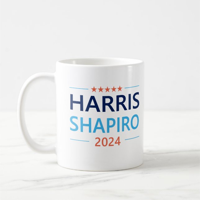 Mug Harris Shapiro 2024 Kamala Harris Democrat (Gauche)